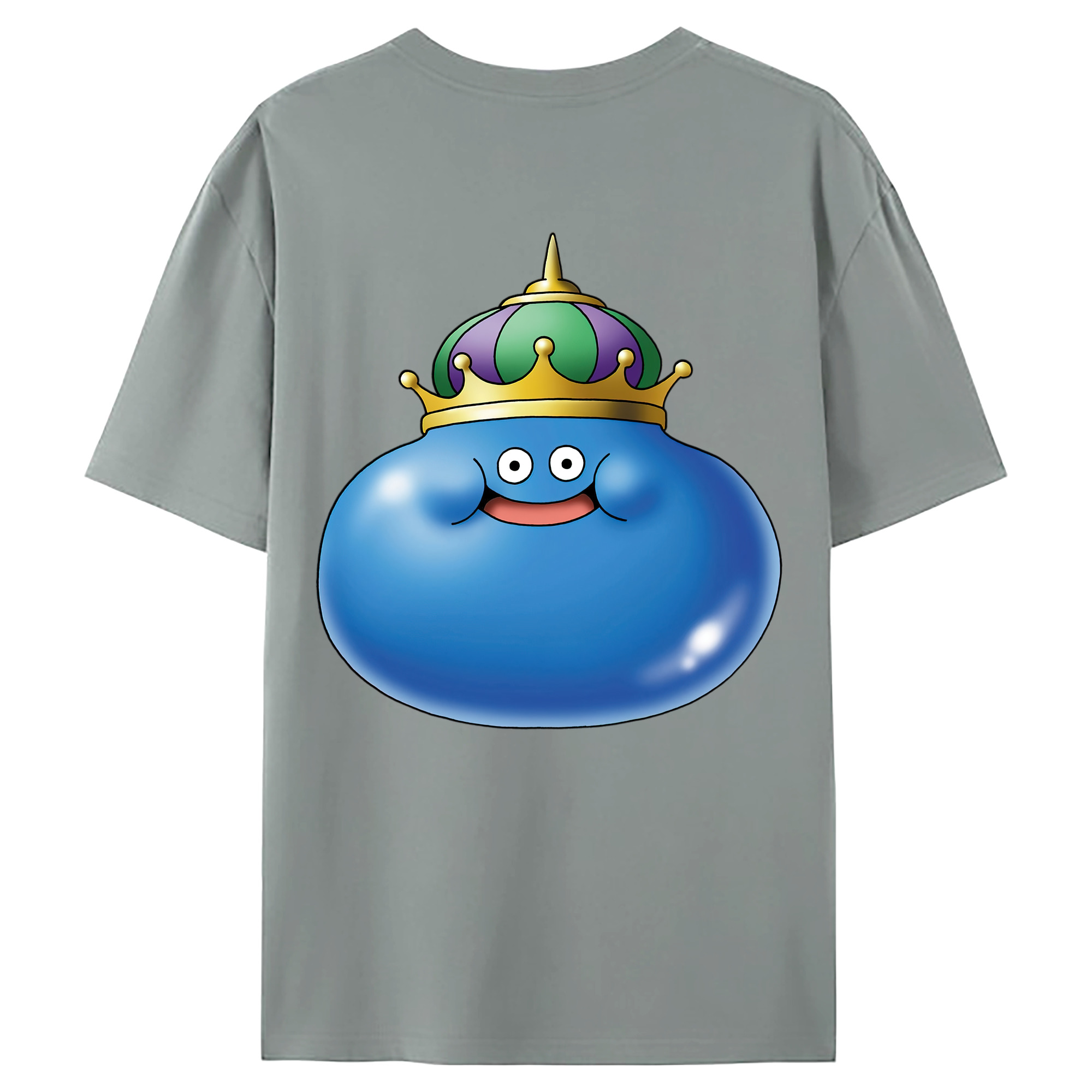 （画像用） ドラゴンクエスト Doragon Kuesuto Dragon Quest 綿100％ メンズ半袖Tシャツ（バックプリント） 通気性
